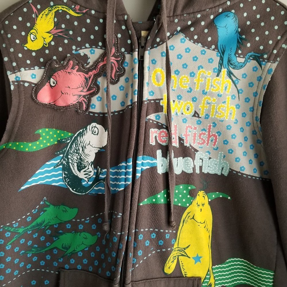 Dr Seuss Zippered Hoodie Jacket Size L - Picture 2 of 10